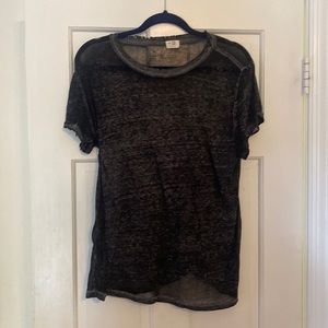 distressed short sleeve tee